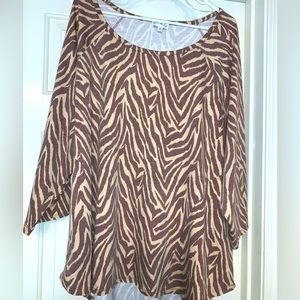 Zebra blouse from Belk